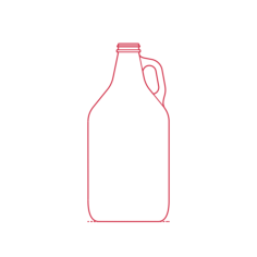 Objects Beverage Containers Beer Bottle 64Oz Growler Craft Design Svg File, Free Vectors File